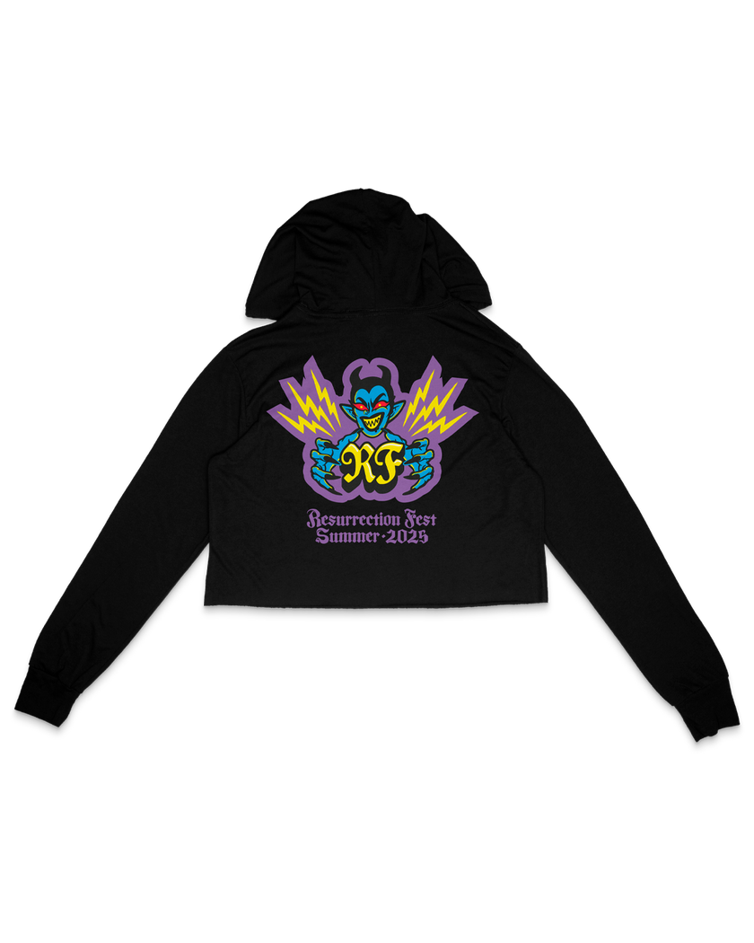Sudadera Crop Top Bailad, Malditos